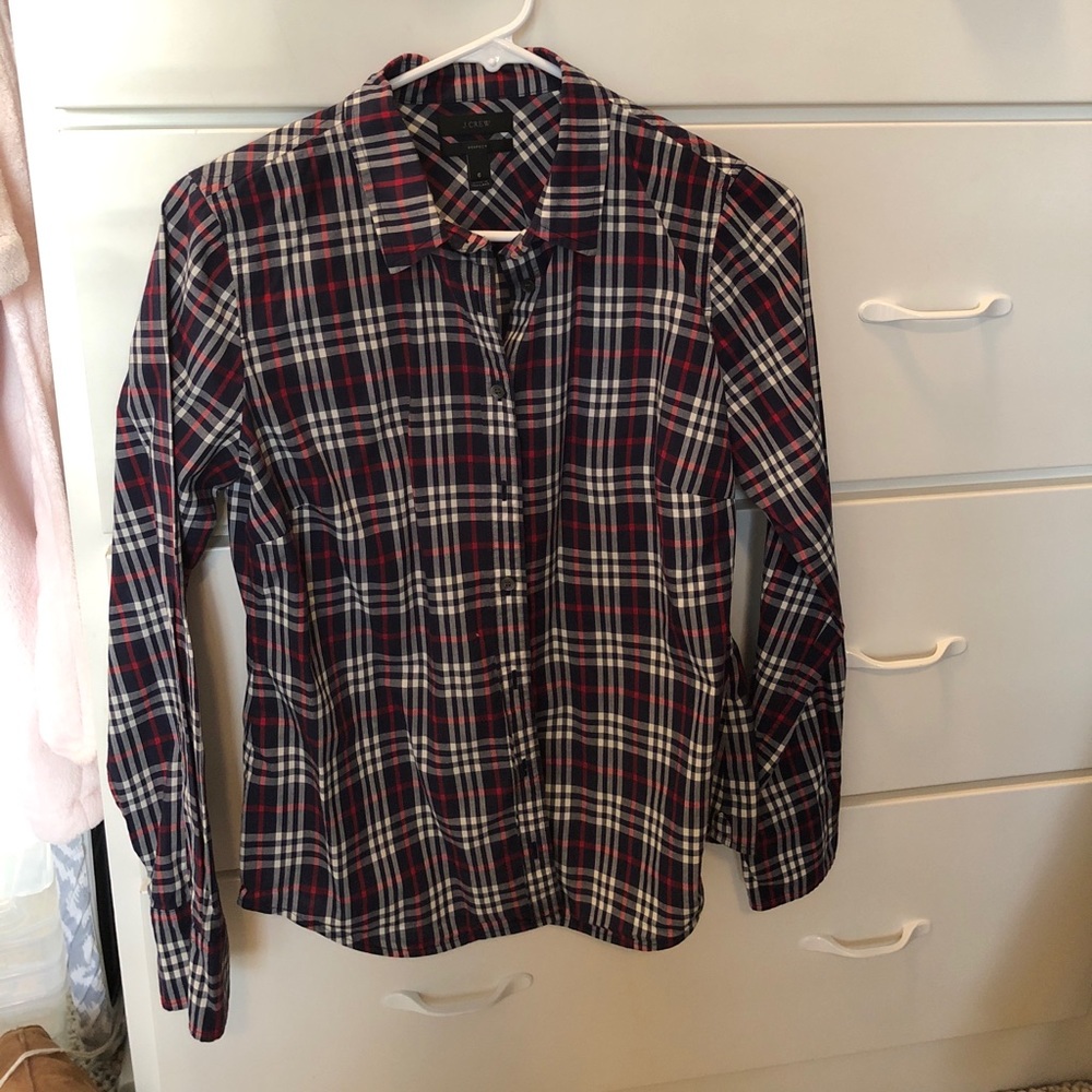 J Crew Plaid Button Down